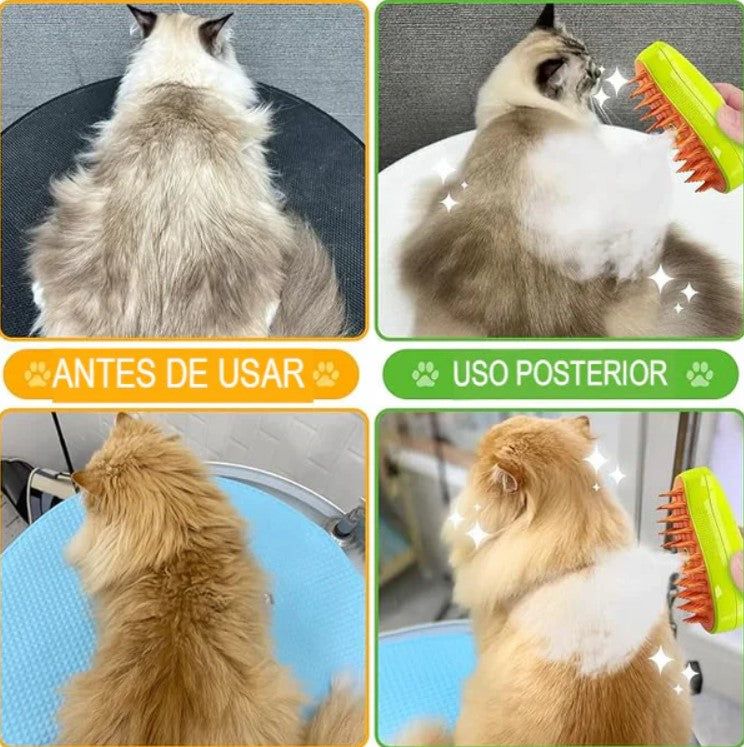 Cepillo Vapor Multifuncional De Mascota