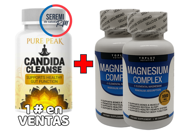 2 TOPLUX  + 1 CANDIDA CLEANSE