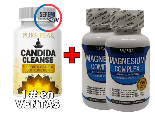 2 TOPLUX  + 1 CANDIDA CLEANSE