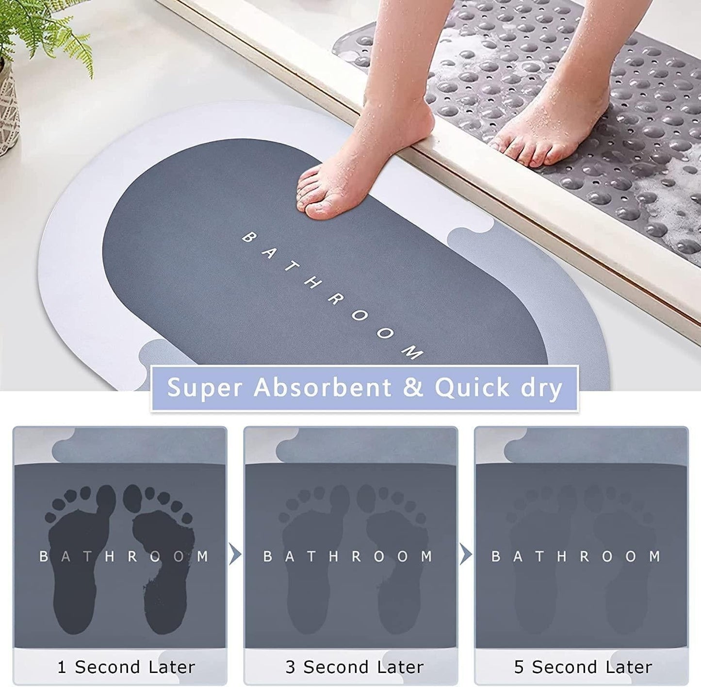 PACK 2  unidades Alfombra   antideslizante